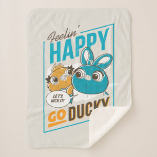 Couverture Sherpa Toy Story 4 Sentez-vous heureux de vous faire pla