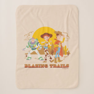 Couverture Sherpa Toy Story Buzz, Jessie, Woody "Sentiers enflammés"