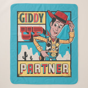 Couverture Sherpa Toy Story - Poster en bois Vintage