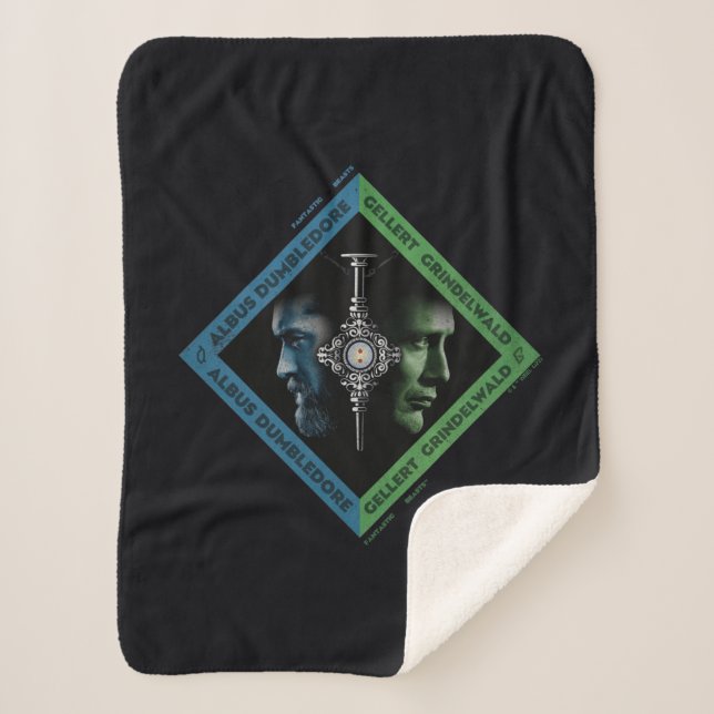 Couverture Sherpa Tranche sanguine Dumbledore & Grindlewald Graphiqu (Devant)