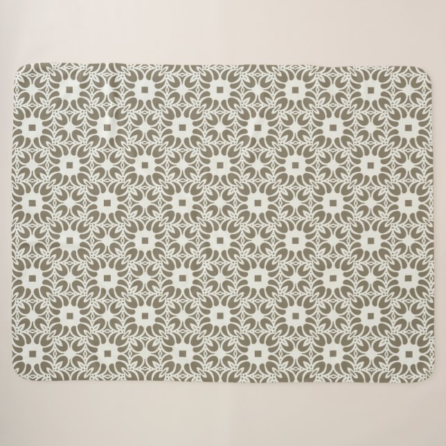 Couverture Sherpa Trellis en lin (Devant (Horizontal))