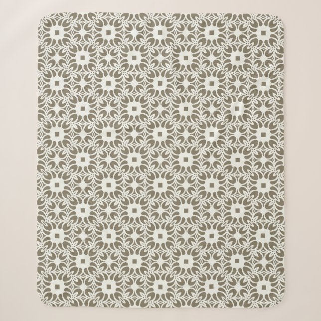 Couverture Sherpa Trellis en lin (Devant)