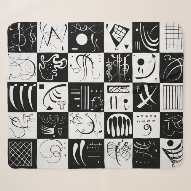 Couverture Sherpa Trente | Wassily Kandinsky | (Devant (Horizontal))