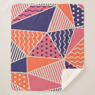 Couverture Sherpa Triangles Abstraits : Arrière - plan géométrique V