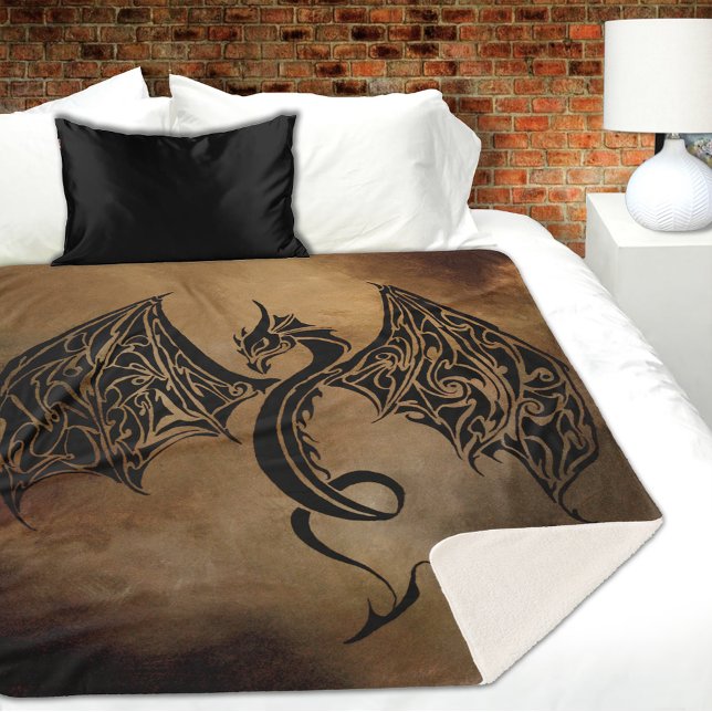 Couverture Sherpa Tribal de Stone Dragon (Créateur téléchargé)