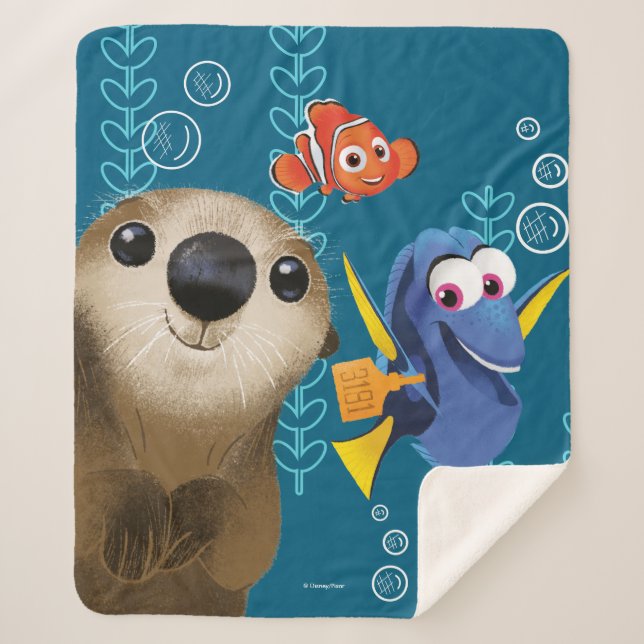 Couverture Sherpa Trouver Dory| Nemo, Dory et Otter (Devant)