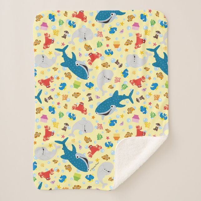 Couverture Sherpa Trouver un Motif jaune sanglant (Devant)