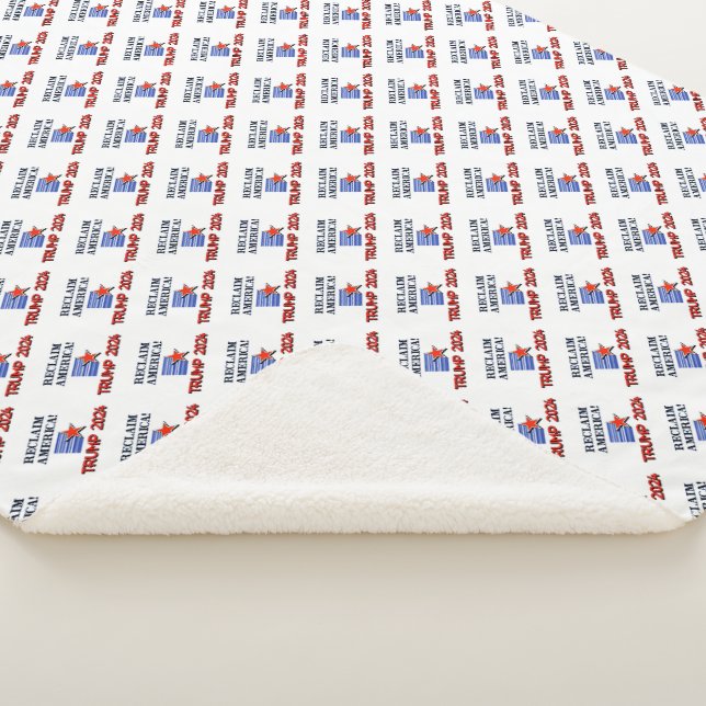 Couverture Sherpa Trump 2024 Reclaim America Sherpa Blanket (3/4)