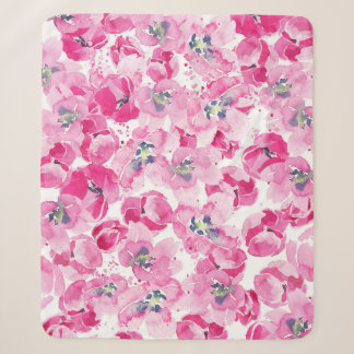 Couverture Sherpa Tulips aquarelle : conception de carte dessinée à