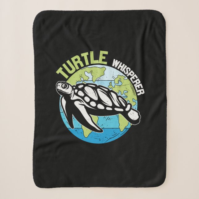 Couverture Sherpa Turtle Lover | Turtle Whisperer (Devant)