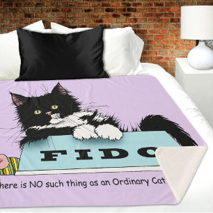 Couverture Sherpa Tuxedo Kitten Chien's Bowl