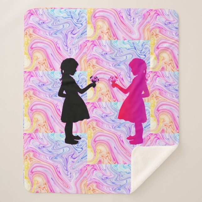 Couverture Sherpa Twins Sherpa Blanket. (Devant)