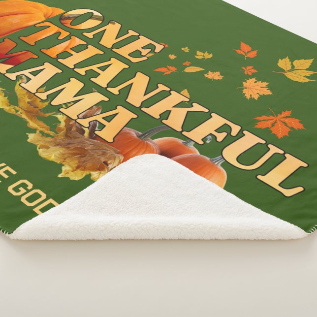 Couverture Sherpa UN MERCI MAMA MOM élégant Thanksgiving (3/4)