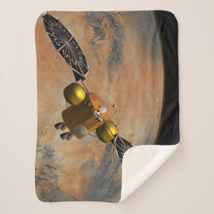 Couverture Sherpa Un vaisseau Spacecraft Orbitant Mars.