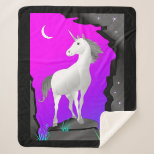 Couverture Sherpa Unicorne