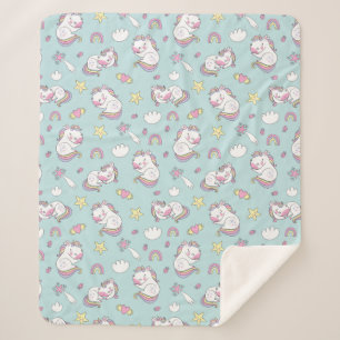 Couverture Sherpa Unicornes Sherpa Blanket