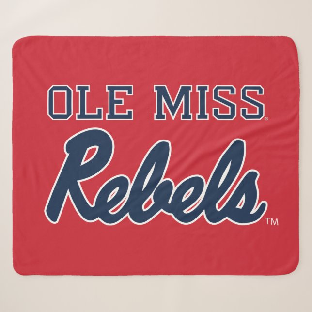 Couverture Sherpa Université du Mississippi | Ole Miss Rebels (Devant (Horizontal))