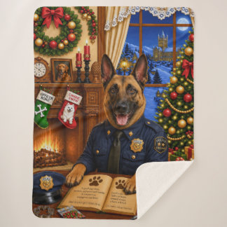 Couverture Sherpa Vacances de la police Malinois belge