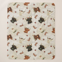 Vaches de vacances Highland - Motif sans couture