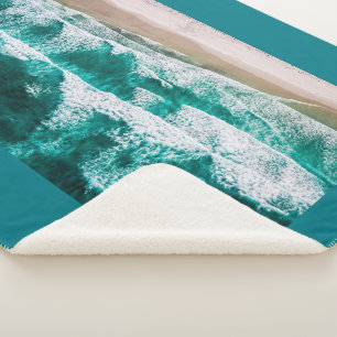 Couverture Sherpa Vagues