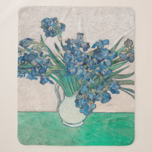 Couverture Sherpa Van Gogh Iris Vase Peinture Impressionnisme