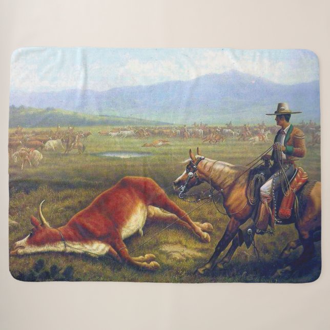 Couverture Sherpa Vaquero C 1830 L'Ancien Ouest Le Cowboy (Devant (Horizontal))