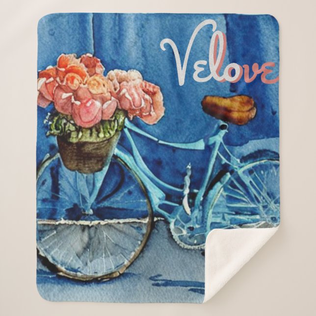 Couverture Sherpa Velo Love Cycling (Devant)
