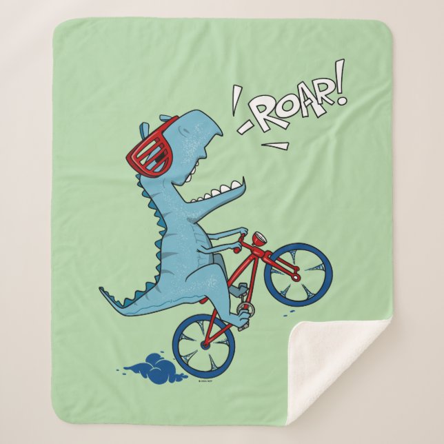 Couverture Sherpa Vélo T-Rex Roar (Devant)