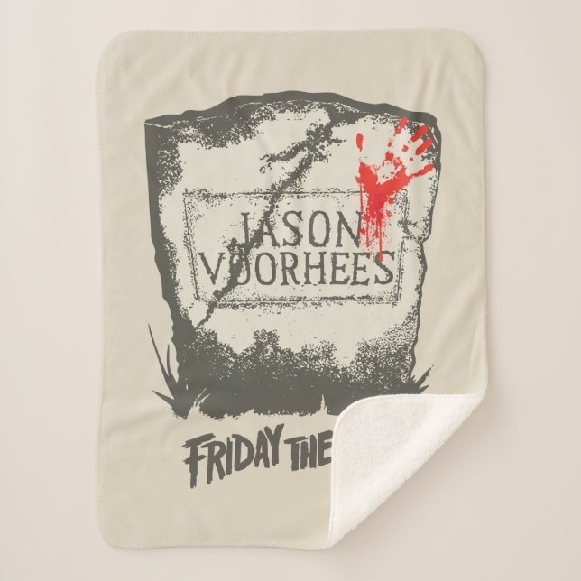 Couverture Sherpa Vendredi 13 | Pierre de tête de Jason Voorhees (Devant)