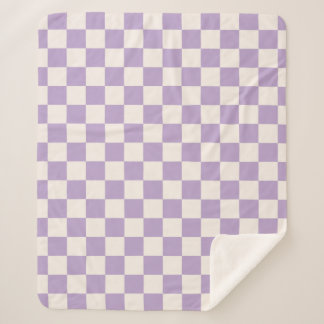 Couverture Sherpa Vérification du pourpre, Motif de tableau de contr