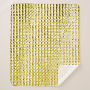 Couverture Sherpa Verre noir doré : surface luxueuse.