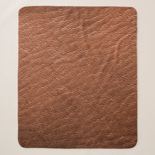 Couverture Sherpa Vêtements de structure brun cuir