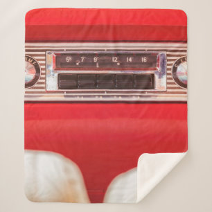 Couverture Sherpa Vieux radio de voiture à l'intérieur d'une voiture