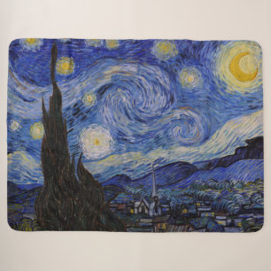 Couverture Sherpa Vincent Van Gogh - La nuit étoilée