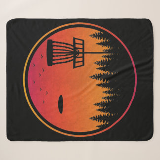 Couverture Sherpa Vintage Disk Golf Frolf Frisbee Player Retro