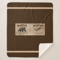Vintage Étiquette Saumon Kodiak