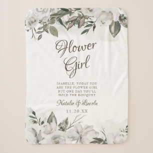Couverture Sherpa Vintage Fleur de Fleur de Fleur Citation