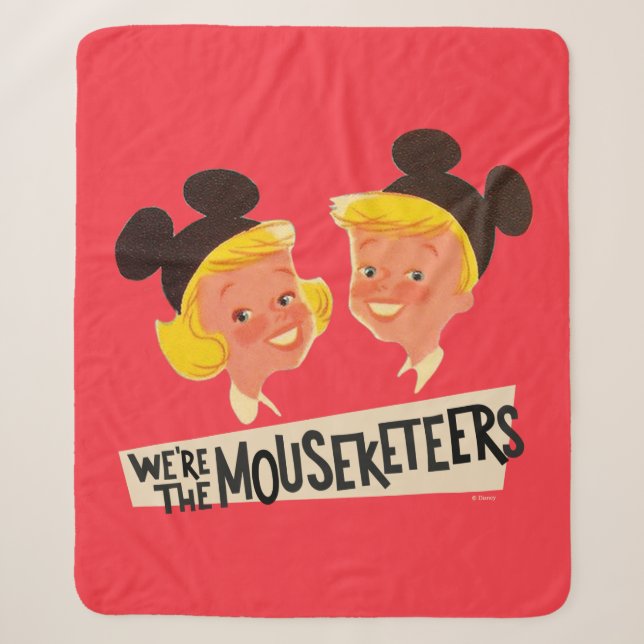 Couverture Sherpa Vintage Nous sommes les Mouseketeers (Devant)