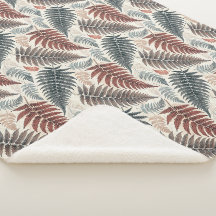Vintage-style botanical fern leaves