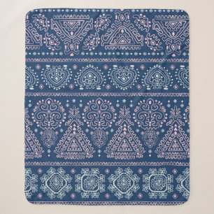 Couverture Sherpa vintage Tribal Mexicain vintage ethnique couture