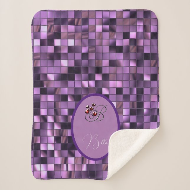 Couverture Sherpa Violet (Devant)