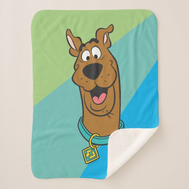 Couverture Sherpa Visage souriant Scooby-Doo (Devant)