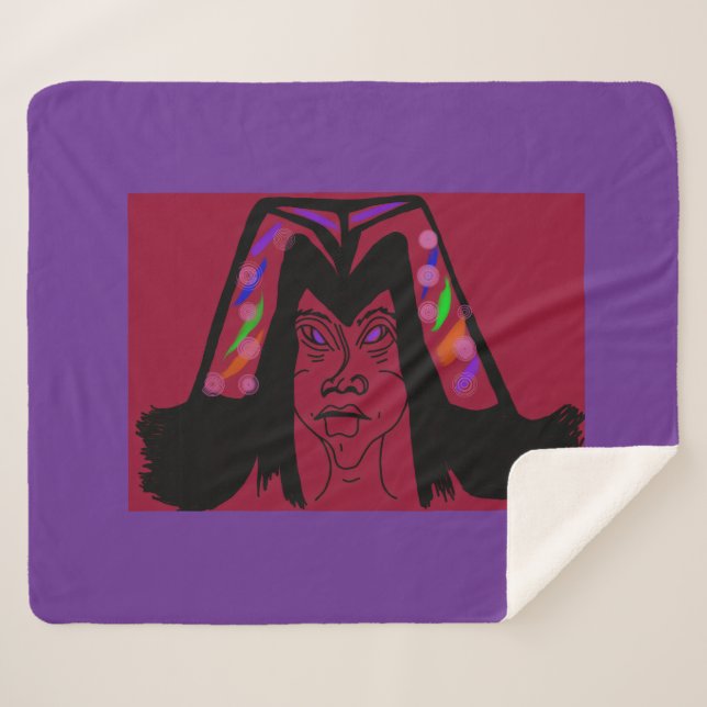 Couverture Sherpa Viscountess with Headdress (Devant (Horizontal))