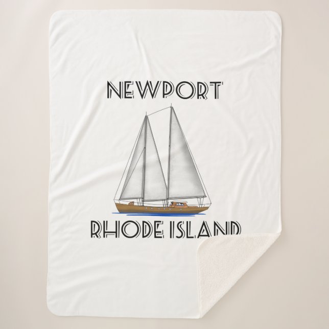 Couverture Sherpa Voile de Newport Rhode Island (Devant)
