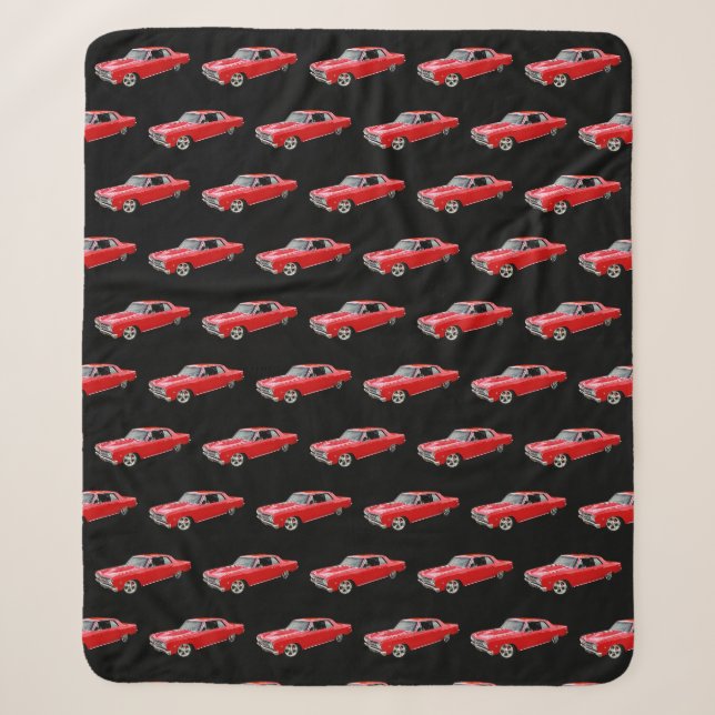 Couverture Sherpa Voiture 1965 de muscle de Chevy Chevelle Mailbu (Devant)