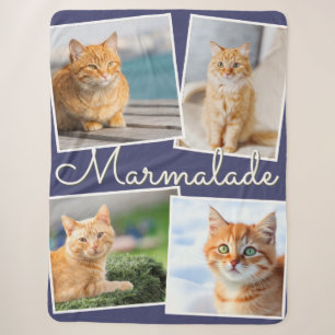 Couverture Sherpa Vos Photos de Chat et Nom de votre Animal de Compa
