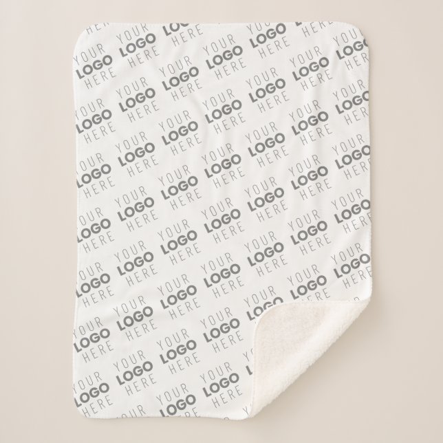 Couverture Sherpa Votre image/logo éclairé automatiquement + Motif (Devant)