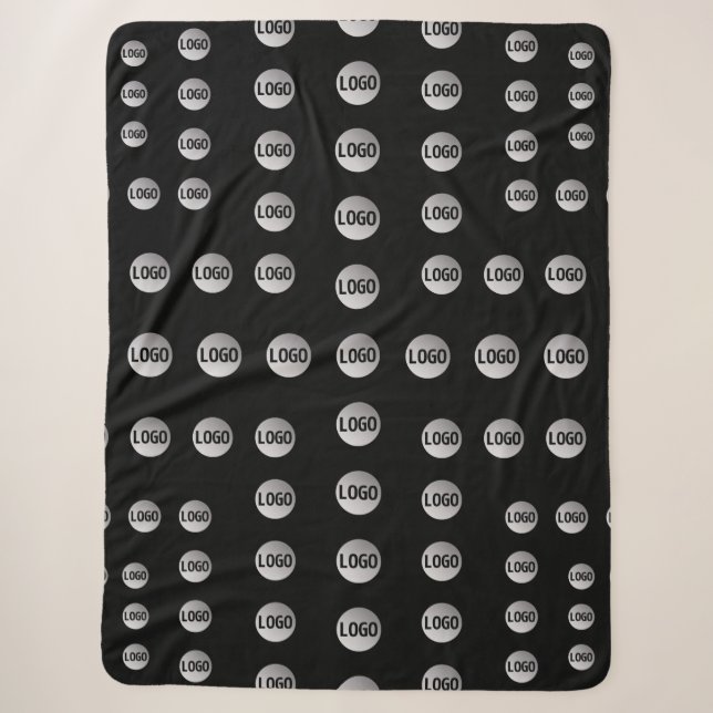 Couverture Sherpa Votre logo ou toute image | Motif moderne unique (Devant)