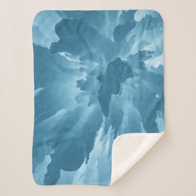 Couverture Sherpa Vue en angle faible des stalactites (Devant)