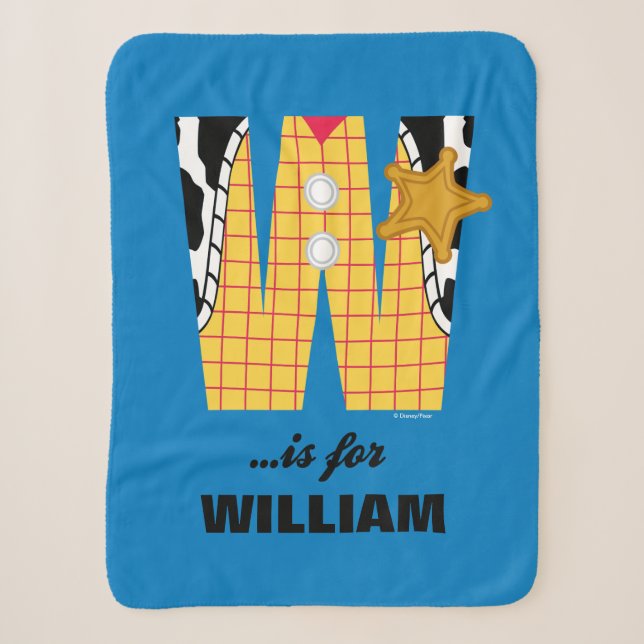 Couverture Sherpa W est pour Woody| Ajouter votre nom (Devant)